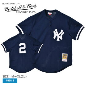 《今だけ！全品ポイントアップ中》ミッチェルアンドネス ユニフォーム メンズ MITCHELL ＆ NESS デレク・ジーターニューヨークヤンキース1995 ウエア トップス ベースボールジャージ ストリート ブランド MLB オーセンティック カジュアル アメカジ スポーティ ロゴ 半袖