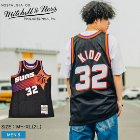 《20日限定！エントリー＆複数買いでポイント最大20倍》ミッチェルアンドネス ユニフォーム メンズ MITCHELL ＆ NESS スイングマン ジャージ フェニックス・サンズ オルタネイト 1999-00 ジェイソン・キッド NBA バスケットボールジャージ トップス ブランド レプリカ