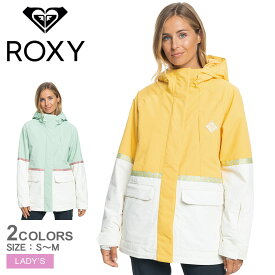 《限定クーポン配布》ロキシー ジャケット レディース ROXY RITUAL JK 15K REGULAR LONG FIT アウター ジャケット オーバーサイズ スノーボード スノボー ウィンタースポーツ 防寒 上着 羽織 長袖 ウェア かわいい レジャー ロゴ ブルー 青 イエロー