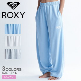 《今だけ！全品ポイントアップ中》ロキシー スウェットパンツ レディース ROXY PLANET RING PANTS ズボン パンツ ボトムス スウェット スエット 長ズボン ロングパンツ 裏毛 ブランド シンプル おしゃれ ロゴ サーフ ホワイト 白 グレー ブルー 青 RPT241053