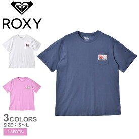 《限定クーポン配布》【ゆうパケット配送】 ロキシー Tシャツ 半袖 レディース ROXY PEANUTS GOOD WAVE S/S カジュアル サーフ ロゴ クルーネック ビンテージ ヴィンテージ スヌーピー コラボ 犬 ゆったり ピンク ホワイト 白 ネイビー 紺 RST231103