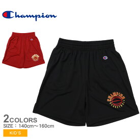 《今だけ！全品ポイントアップ中》【ゆうパケット配送】 チャンピオン ショートパンツ キッズ CHAMPION ミニ ショーツ パンツ ショート ボトムス ウエア スポーツウエア 吸汗 速乾 バスケットボール バスケ 練習 トレーニング ゲーム スポーティー 短パン 半ズボン 吸汗