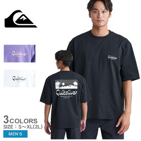 クイックシルバー 半袖Tシャツ メンズ QUIKSILVER ISLAND MODE ST Tシャツ ウェア トップス Tシャツ カジュアル 半袖 サーフ サーフィン サーファー ブランド ロゴ スポーティ プリント バックプリント アウトドア キャンプ レジャー