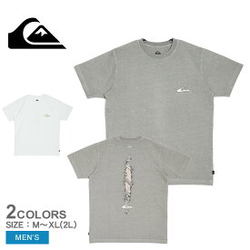 《今だけ！店内全品ポイントUP》【ゆうパケット配送】 クイックシルバー Tシャツ メンズ QUIKSILVER STEP UP ST Tシャツ 半袖 トップス ロゴ バックプリント ブランド クルーネック カジュアル サーフィン サーファー 海 ビーチ