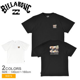 《今だけ！全品ポイントアップ中》【ゆうパケット配送】 ビラボン 半袖Tシャツ キッズ ジュニア 子供 BILLABONG BB TV 男の子 女の子 Tシャツ トップス 半袖 オーバーフィット おしゃれ 人気 バックプリント ロゴ スポーティ サーフ