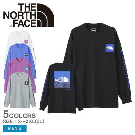 《今だけ！店内全品ポイントUP》ザ ノースフェイス 長袖Tシャツ メンズ THE NORTH FACE ロングスリーブスリーブグラフィックティー ロングTシャツ ロンT ノースフェース コットン UVカット 紫外線カット 日焼け対策 長袖 ブランド アウトドア 登山 トレッキング