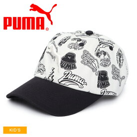 《今だけ！全品ポイントアップ中》プーマ キャップ キッズ PUMA ESS キャットロゴ キャップ 帽子 キャップ カジュアル ストリート おしゃれ ロゴ 刺しゅう 刺繍 総柄 プーマキャット 運動 アウトドア スポーツ スポーティ ジョギング ランニング ウォーキング