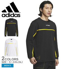 《限定クーポン配布》アディダス 長袖Tシャツ メンズ ADIDAS ナショナル ジオグラフィック 長袖テックTシャツ TERREX トップス カットソー クルーネック 長袖 伸縮 吸湿 アウトドア ウェア ロゴ ロンT バックプリント スポーツウェア ドライ キャンプ