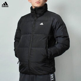 《今だけ！全品ポイントアップ中》アディダス ダウンジャケット メンズ ADIDAS M ESS ダウンジャケット ダウンジャケット 長袖 ロゴ アウトドア スポーティ スポーツ カジュアル ブランド リブ 定番 シンプル ブラック 黒 KOU14 M ESS DOWN JACKET