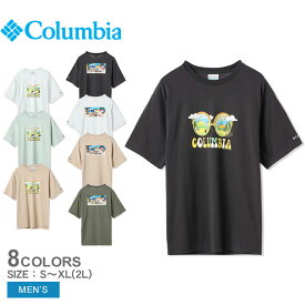 【ゆうパケット配送】コロンビア Tシャツ メンズ 半袖 冷感 冷却 速乾 涼しい 防臭 紫外線カット 日焼け 暑さ対策 トップス アウトドアブランド キャンプ Columbia スウィンアベニューショートスリーブ Swin Avenue Short Sleeve Tee PM0301