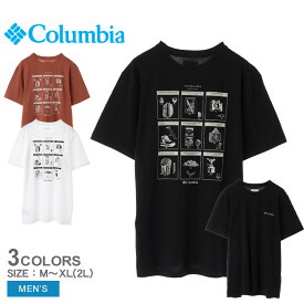 《今だけ！全品ポイントアップ中》【ゆうパケット配送】 コロンビア 半袖Tシャツ メンズ COLUMBIA ラピッド リッジバックグラフィックティーII Tシャツ トップス 半袖 スポーツ オーガニックコットン レギュラーフィット ブランド ロゴ バックプリント プリント