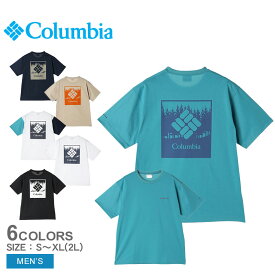 《今だけ！全品ポイントUP》【ゆうパケット配送】 コロンビア 半袖Tシャツ メンズ COLUMBIA アーバン ハイク ショートスリーブ ティー Tシャツ 半袖 グラフィックT グラフィック プリント バックプリント クルーネック 吸湿 速乾 紫外線対策 紫外線カット 紫外線