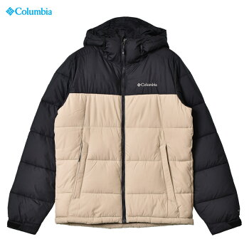 COLUMBIA コロンビア ジャケット パイクレークフーデッドジャケット PIKE LAKE HOODED JACKET WE0020 メンズ アウター 上着 ダウン アウトドア シンプル カジュアル 保温 キャンプ 通勤 通学 タウンユース カーキ 黒 撥水 はっ水