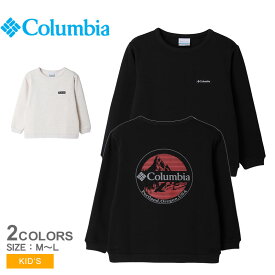 《限定クーポン配布》コロンビア トレーナー キッズ ジュニア 子供 COLUMBIA バレーループトレイルクルーネックスウェットシャツ 裏起毛 トップス クルーネック アウトドア ブランド ロゴ ワンポイント バックプリント シンプル カジュアル 長袖 スエット