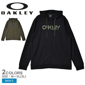 ＼5/25限定！最大全額Pバック／オークリー パーカー メンズ OAKLEY TEDDY FULL ZIP HODDIE ウエア トップス ジップアップパーカー 羽織り フーディー ブランド スポーツ スポーティ 運動 人気 定番 おしゃれ ロゴ カジュアル カモ 迷彩 ブラック 黒 カーキ FOA403057