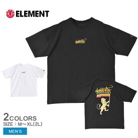 エレメント 半袖Tシャツ メンズ ELEMENT JAH SPORTS SS トップス ウェア Tシャツ 半袖 クルーネック ストリート プリント バックプリント カジュアル アウトドア レジャー スケーター スケボー ブランド ロゴ ブラック 黒 ホワイト 白