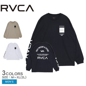 《今だけ！全品ポイントアップ中》ルーカ 長袖Tシャツ メンズ RVCA UP STATE ロングスリーブTシャツ トップス 長袖 クルーネック スポーティ ストリート シンプル ロンT プリント カジュアル ゆったり オーバーシルエット バックプリント インナー