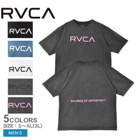 【ネコポス配送】ルーカ 半袖Tシャツ メンズ RVCA BIG RVCA TEE トップス tシャツ 半袖 バックプリント プリント ストリート スポーティ カジュアル ロゴ ウエア ウェア サーフィン サーファー スポーツ 運動 スポーティ