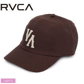 《今だけ！店内全品ポイントUP》ルーカ 帽子 レディース RVCA DUGOUT DAD HAT ウエア キャップ ブランド ロゴ シンプル 刺繍 スポーティ スポーツ カジュアル サーフ スケーター ベースボールキャップ ブラウン BD044900