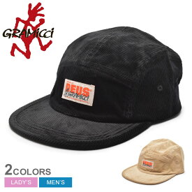 《限定クーポン配布》グラミチ 帽子 メンズ レディース GRAMICCI ジェットキャップ DEUS EX MACHINA デウス エクス マキナ コラボ ユニセックス 帽子 コーデュロイ シンプル ブランド ロゴ ストリート アウトドア キャンプ アメカジ ベージュ ブラック 黒