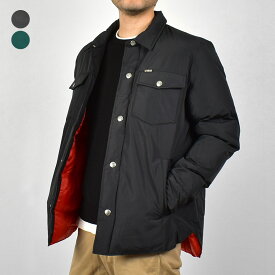 デウス エクス マキナ ジャケット メンズ DEUS EX MACHINA ALPINE PADDED OVERSHIRT ウェア トップス 長袖 上着 アウトドア キャンプ ストリート スケーター スケボー カジュアル アウター 羽織 ロゴ ワンポイント おしゃれ ブラック 黒