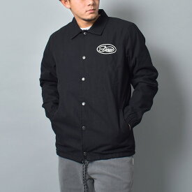 《限定クーポン配布》デウス エクス マキナ コーチジャケット メンズ DEUS EX MACHINA GULF COACH JACKET トップス 長袖 ジャケット 上着 羽織り キルティング 暖かい 防寒 スナップボタン ドローコード 刺繍 ロゴ おしゃれ ブランド シンプル ワーク系