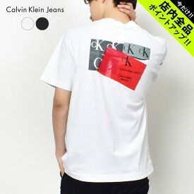 《今だけ！店内全品ポイントUP》【ゆうパケット配送】カルバンクライン tシャツ メンズ 半袖 流行り 人気 ブランド トップス 黒 白 ブラック ホワイト プリント ロゴ シンプル 大人 上品 きれいめ 夏 ゆったり Calvin Klein Jeans DISRUPTED CK BOX URBAN T-SHIRT J30J322673
