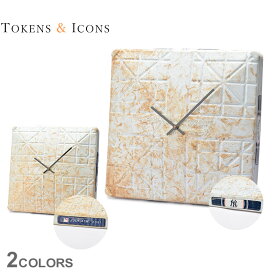 《今だけ！全品ポイントUP》トークン＆アイコン 時計 Tokens＆Icons USED BASEBALL CLOCK 野球 ベースボール MLB 野球チーム ベースボール 壁掛け 掛け時計 ウォールクロック 雑貨 おしゃれ シンプル インテリア ギフト ライトブルー ベージュ BCY BCAN