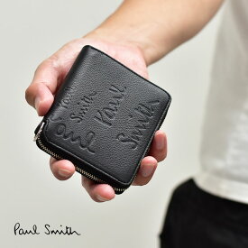 《今だけ！店内全品ポイントUP》ポールスミス 財布 メンズ レディース PAUL SMITH ウォレット ジップ ビルフォード ウォレット カードケース 本革 ブランド プレゼント 贈り物 レザー シンプル ギフト カジュアル ギフト ジップ ファスナー ストライプ ロゴ ブラック 黒