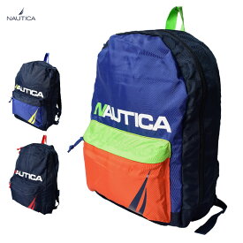 《今だけ！全品ポイントアップ中》ノーティカ リュック メンズ レディース NAUTICA バックパック J-クラス リュックサック カバン 通学 通勤 トレーニング ジム ブランド ロゴ シンプル カジュアル ブラック 黒 ブルー オレンジ NB0043 パソコン ブランド 鞄 バッグ