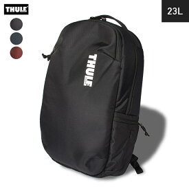 《4日から使えるクーポン配布》スーリー リュック メンズ レディース THULE バックパック SUBTERRA BACKPACK 23L 鞄 カジュアル モダン ロゴ 通学 通勤 ビジネス アウトドア 旅行 耐久 通気性 スタイリッシュ ブラック 黒 ブルー レッド TSLB315 バッグ ナイロン パソコン