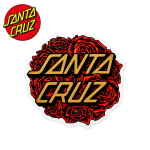 【ネコポス配送】サンタクルーズ ステッカー SANTACRUZ BOUQUET STICKER 4IN×3.83IN レッド 赤 88281768 シール スーツケース パソコン PC ロゴ カスタム スケボー スケートボード スポーツ ストリート 雑