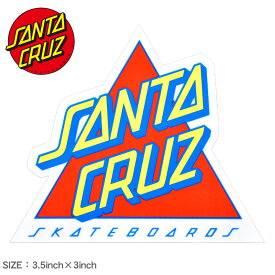 《今だけ！全品ポイントアップ中》【ゆうパケット配送】サンタ クルーズ ステッカー SANTA CRUZ NOT A DOT STICKER 3.5IN×3IN メンズ レディース レッド 赤 88281746 シール スケートボード スケボー スポーツ アウトドア ストリート デッキ ヘルメット PC スマホケース 車