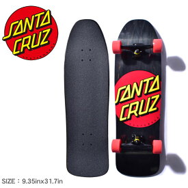 《今だけ！全品ポイントアップ中》サンタクルーズ スケートボード SANTA CRUZ CRUZER 80S CLASSIC DOT 9.35×31.7 ブラック 黒 11116194 スケボー ボード スケート ストリート デッキ コンプリート スポーツ ロゴ アウトドア ウィール レッド 赤【ラッピング対象外】