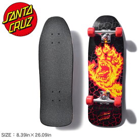 《今だけ！全品ポイントアップ中》サンタクルーズ スケートボード SANTA CRUZ CRUZER 80S FLAME HAND MINI 8.39×26.09 ブラック 黒 レッド 赤 11115729 スケボー ボード スケート ストリート デッキ コンプリート スポーツ アウトドア ウィール【ラッピング対象外】