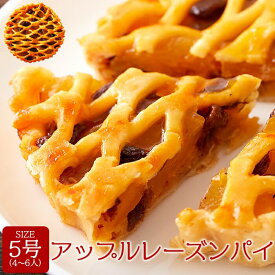アップルレーズンパイ 5号 しっとりとしたパイ生地とシャキシャキとしたリンゴの食感が楽しいアップルパイです!! アップルパイ りんごパイ 林檎パイ パイ 焼き菓子 【メール便】