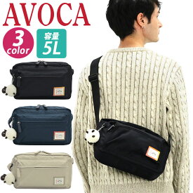 ショルダーバッグ AVOCA アヴォカ スクエア 横型 ショルダー バッグ かばん メンズ レディース ユニセックス 通学 通勤 斜め掛けバッグ ななめがけ 男女兼用 大人 学生 男子 女子 人気 シンプル 軽量 軽い マスコット付き Shoulder Bag AC-003