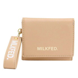 ミルクフェド 財布 MILK FED. SOLID COLOR TRI-FOLD WALLET 三つ折り財布 三つ折り お財布 折り財布 折財布 サイフ ウォレット ミニウォレット かわいい 中学生 高校生 大学生 おしゃれ シンプル コンパクト ブラック 【CPT】 103224054013