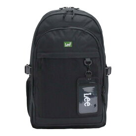 Lee リー リュック 通学 大容量 2025 春夏 新作 メンズ 男性 リュックサック 2層 デイパック バックパック バッグ カバン ユニセックス スクール アウトドア 旅行 部活 通勤 中学生 高校生 学生 黒リュック ブラック 黒 シンプル かわいい 収納力 A4 B4 32L 320-4941