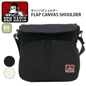 ベンデイビス ショルダーバッグ BEN DAVIS メンズ レディース フラップ キャンバス ショルダー バッグ 肩掛け ななめがけ バッグ かばん 男女兼用 おしゃれ レジャー アウトドア 人気 黒 FLAP CANVAS SHOULDER BDW-8272