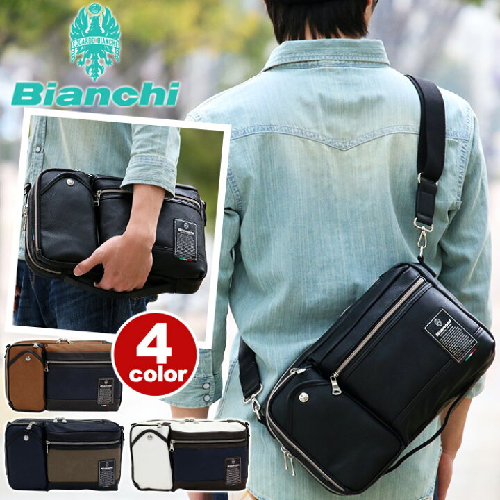 楽天市場 ビアンキ Bianchi 3way ボディバッグ 送料無料 ミニ ショルダーバッグ メンズ 男性 男の子 ワンショルダー おしゃれ 旅行 通学 通勤 人気 Tbpi 06 バッグ スーツケース のビアッジョ