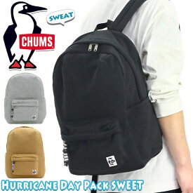 【スーパーSALE 20％OFF】 リュック CHUMS チャムス 正規品 Hurricane Day Pack Sweat ハリケーン デイ パック スウェット リュックサック デイパック バックパック バッグ カバン ラウンド型 撥水 メンズ