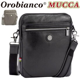 Orobianco オロビアンコ 正規品 ショルダーバッグ ムッカ MUCCA メンズ タテ型 ショルダー 男性 ビジネス バッグ カバン 牛革 本革 通勤 通勤用 仕事用 出張 旅行 社会人 カジュアル 上品 ブラック 黒 かっこいい フォーマル ビジカジ A5 92471