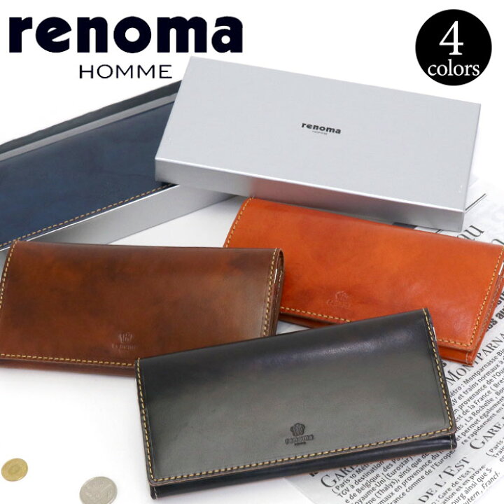 楽天市場】財布 メンズ renoma レノマ 長財布 正規品 大人 男性 ロング 