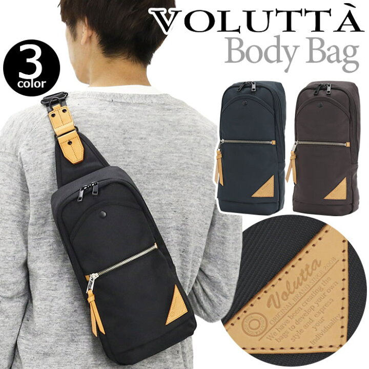 7 10限定 2人に1人最大全額Pバック ヴォルッタ ボディバッグ VOLUTTA ボディーバッグ ボディ バッグ スクエア 縦型 ショルダー ショルダーバッグ メンズ レディース 男女兼用 スリングバッグ 斜め掛け サブバッグ 通勤 通学 黒バッグ 黒 ブラック バッグ リュック
