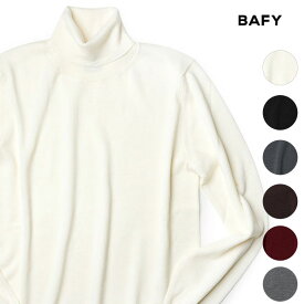 バフィー ニット タートルネック ハイネック ハイゲージ 2025AW 14ゲージ メリノウール SUPER100's スーパー100 ソリッド BAFY バフィ イタリア製 メンズ【レビュー】
