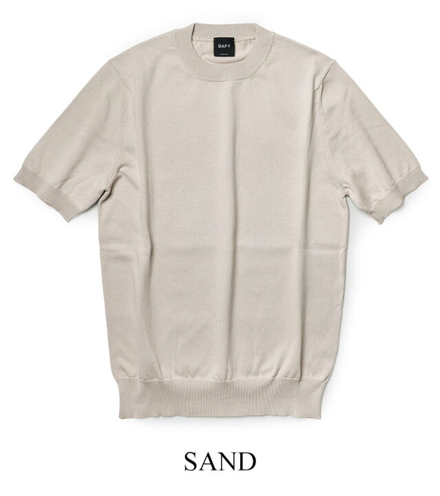 BAFY ニットTシャツ モックネック 1123 ブラック ネイビー ベージュ 