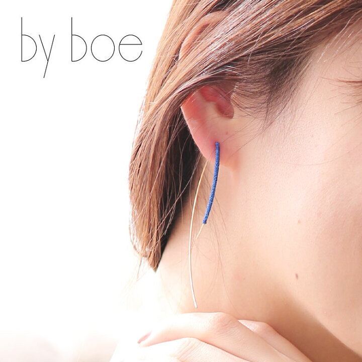 楽天市場】BY BOE ピアス アンギュラー ゴールド E14 バイボー 