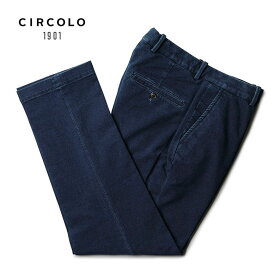 【裾直し100円】チルコロ パンツ セットアップ対応 ジャージーデニム スウェット ストレート スラックス スーツ CIRCOLO1901 メンズ【送料無料】【レビュー】