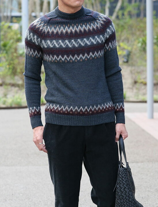 楽天市場】【51%OFFクーポン】ロベルトコリーナ ニット ジャカード  